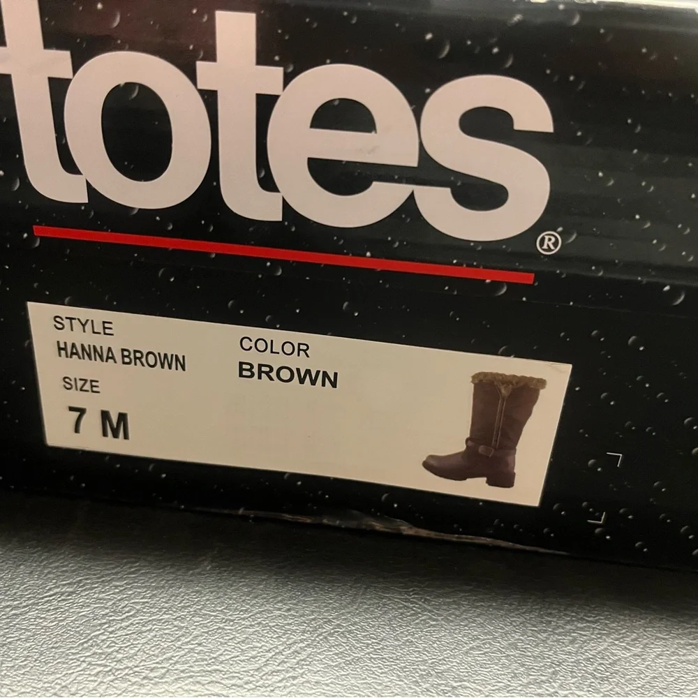 Totes Boots - Size 7 - Brand new in box - Picture 6 of 9